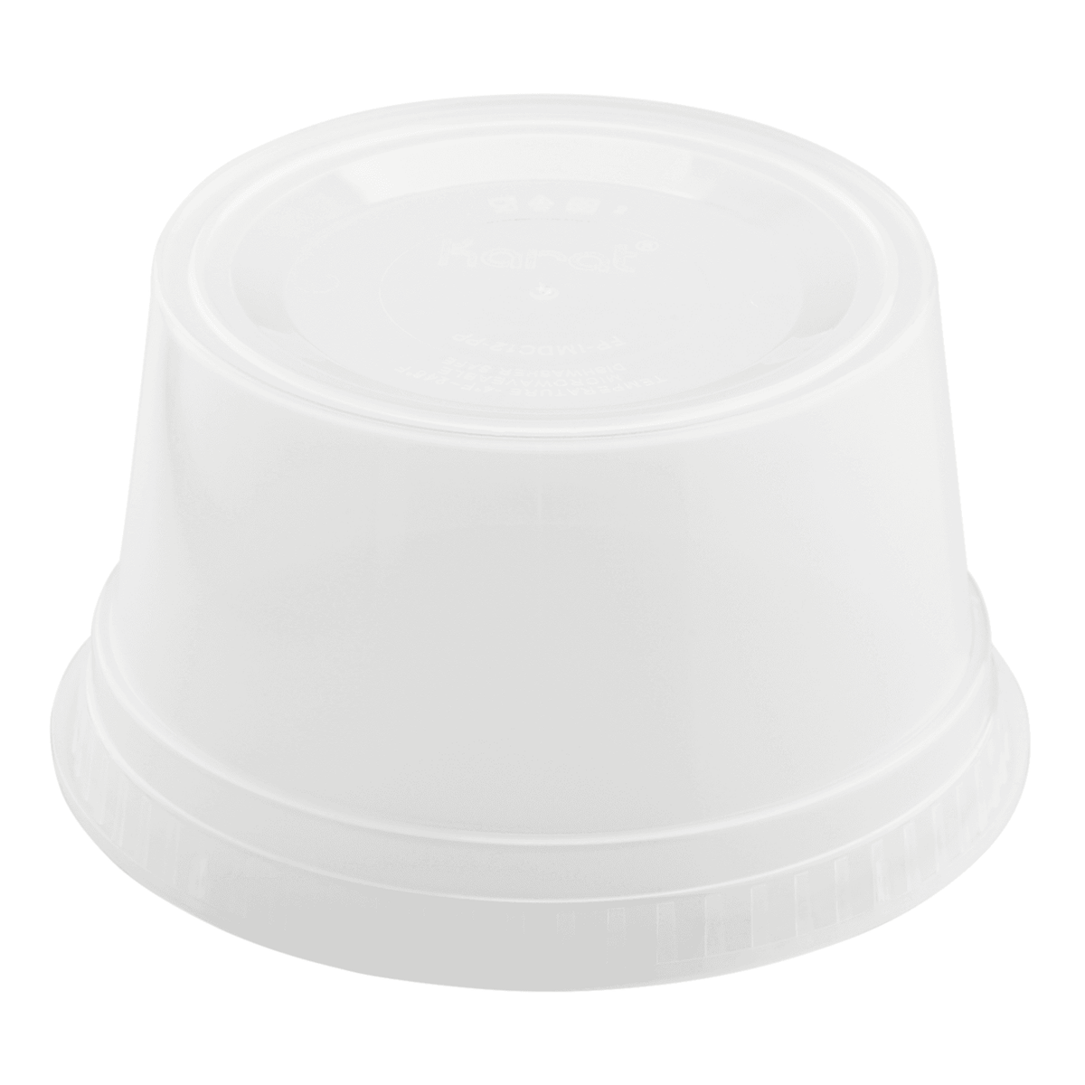 [240 sets] 12 oz Deli Containers with Lids | Injection Molded PP | Clear