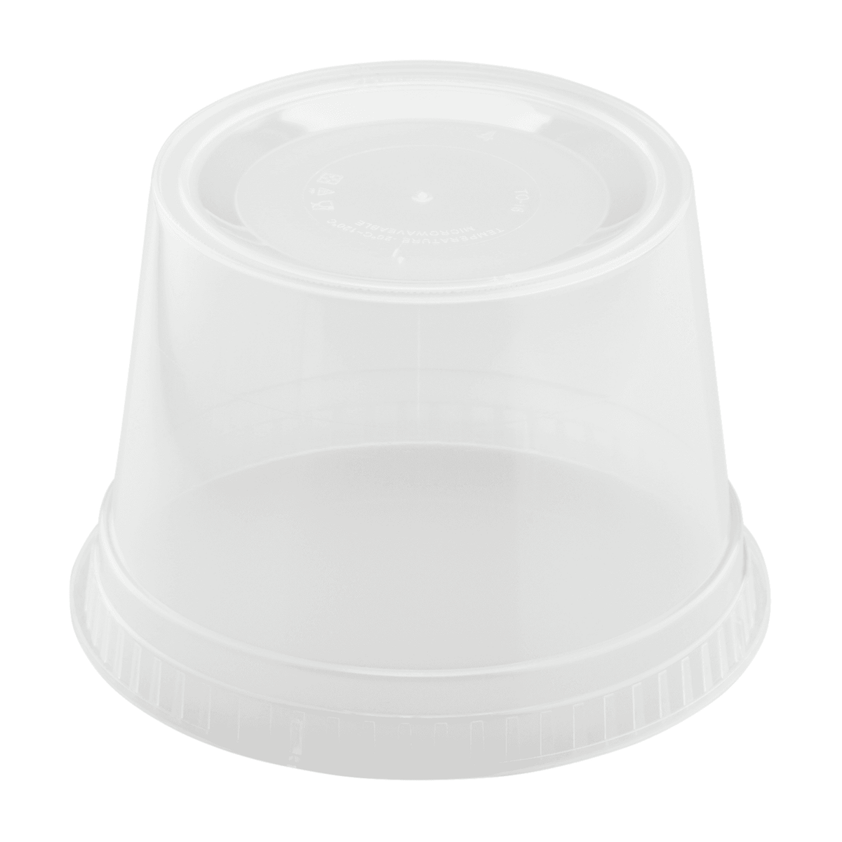 [240 sets] 16 oz Deli Containers with Lids | Injection Molded PP | Clear