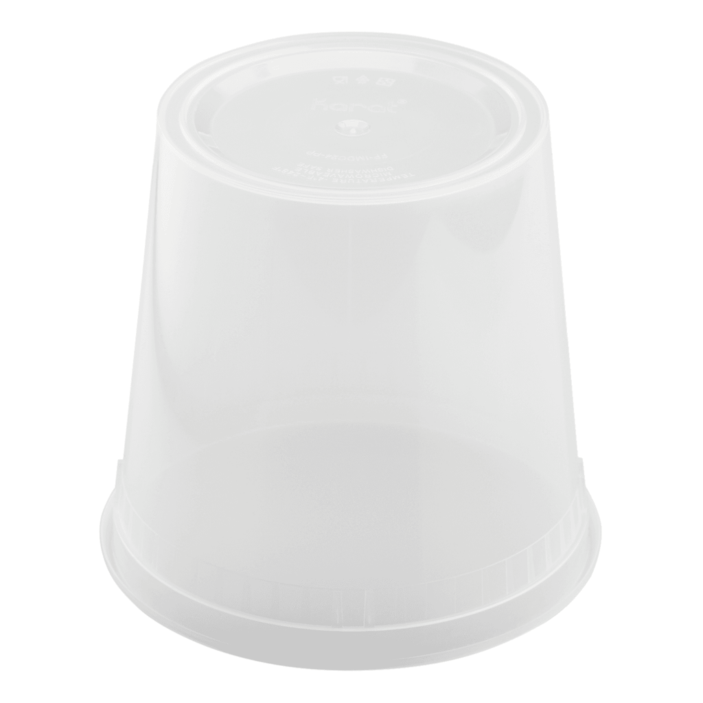 [240 sets] 24 oz Deli Containers with Lids | Injection Molded PP | Clear