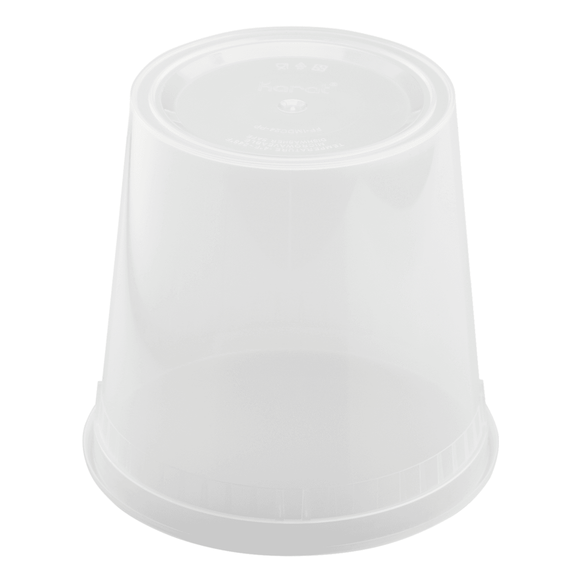 [240 sets] 24 oz Deli Containers with Lids | Injection Molded PP | Clear