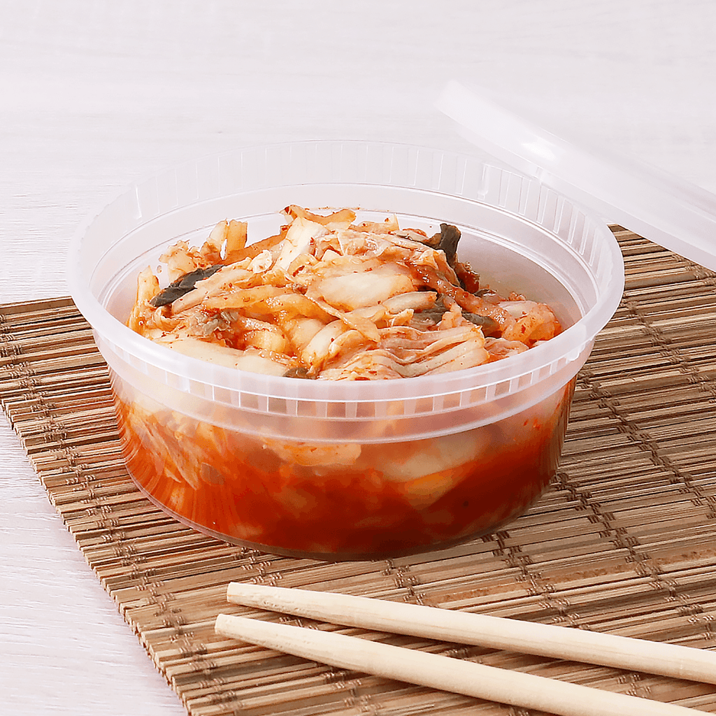 [240 sets] 8 oz Deli Containers with Lids | Injection Molded PP | Clear