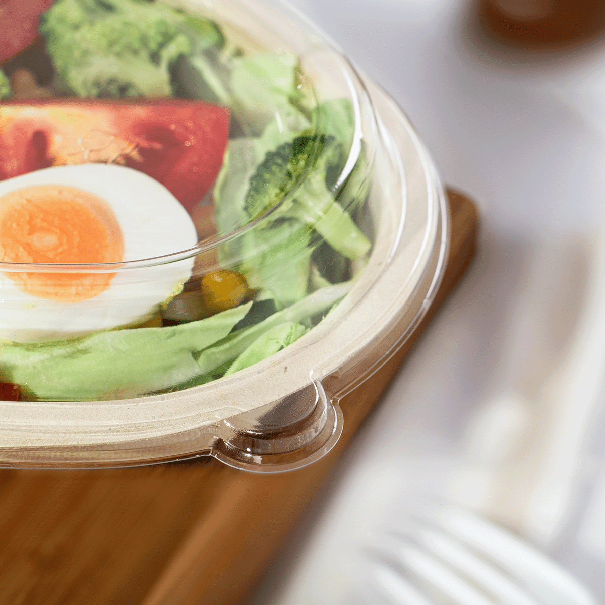 [300 ct] 28 oz Burrito Bowl Dome Lids | PET
