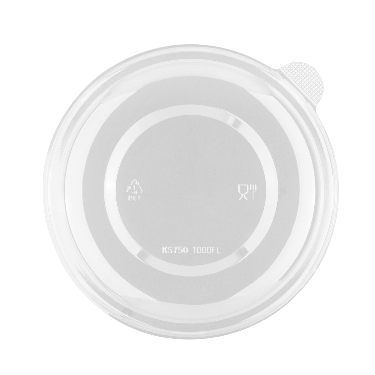 [200 ct] Bowl Lids | For 32 oz Bagasse Salad Bowl | PET | 175 mm