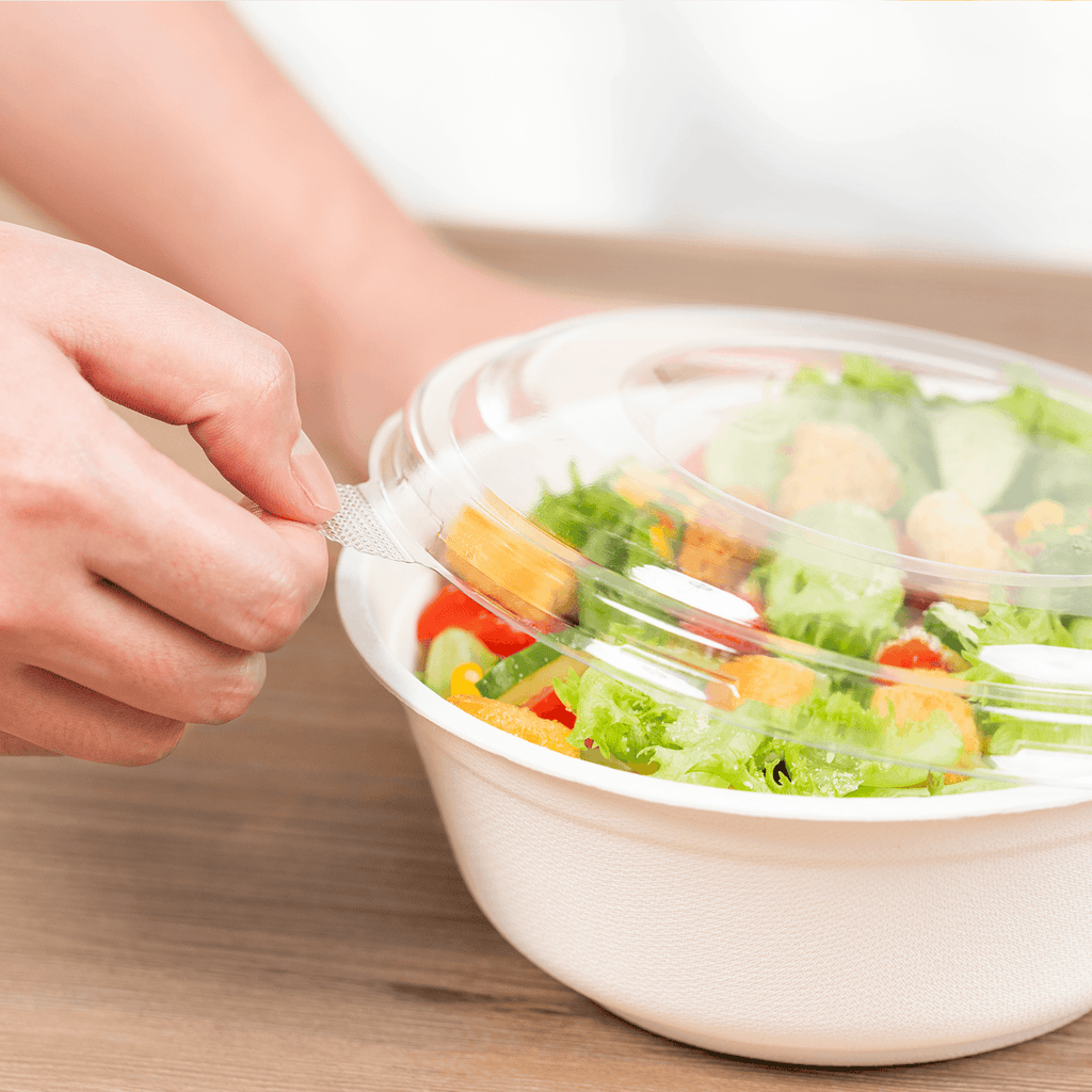 [200 ct] Bowl Lids | For 32 oz Bagasse Salad Bowl | PET | 175 mm