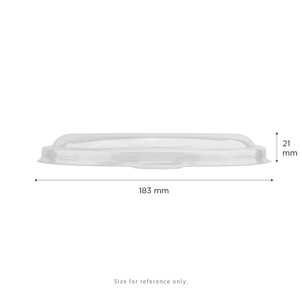 [200 ct] Bowl Lids | For 32 oz Bagasse Salad Bowl | PET | 175 mm