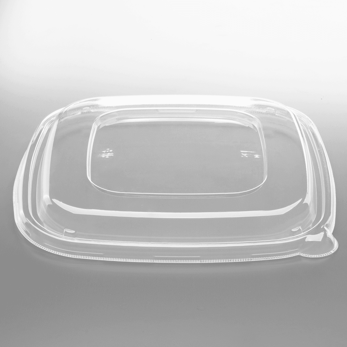 [300 ct] 24-48 oz Square Disposable Bowl Lids | PET Container Lids | Clear