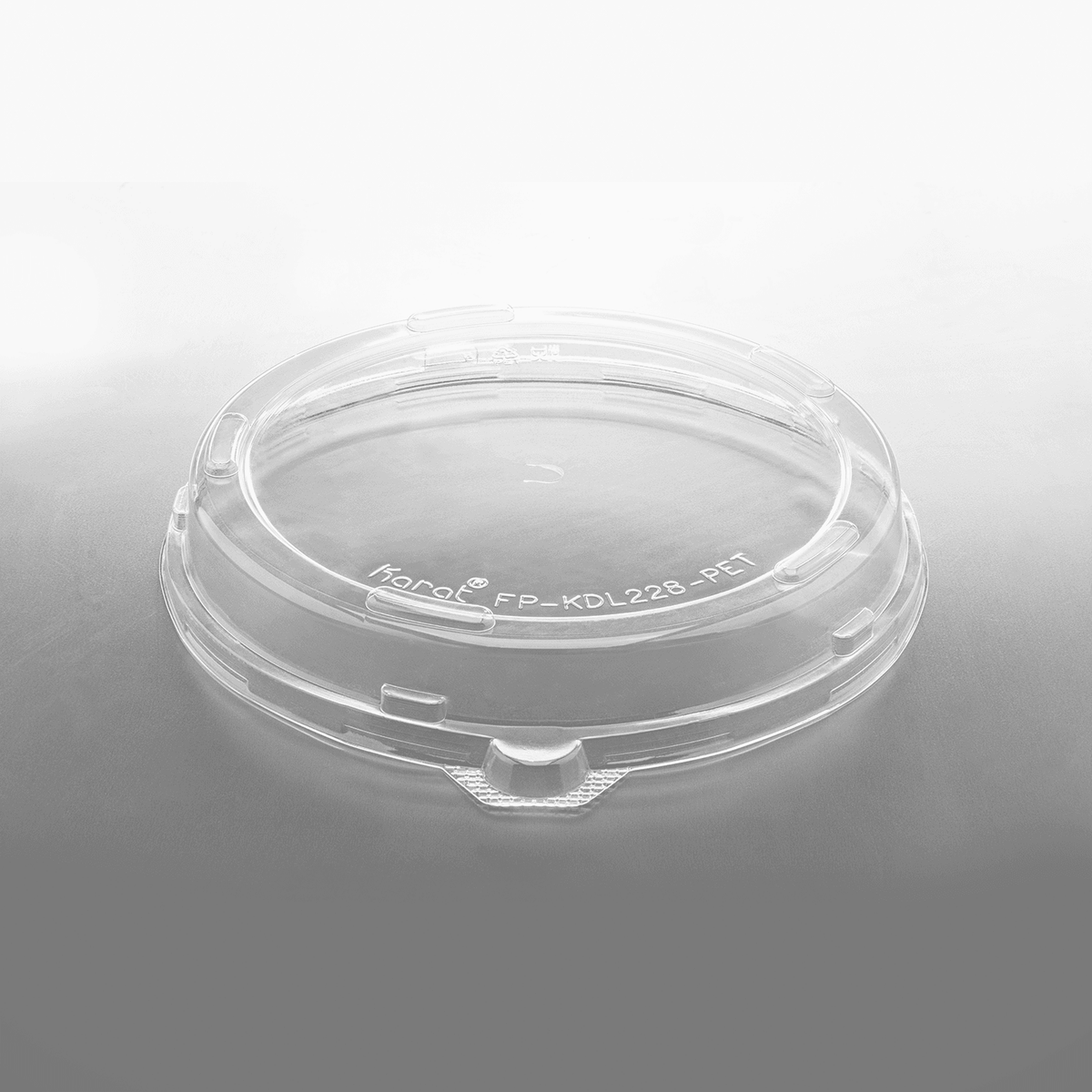 [200 ct] 9" Disposable Dome Lids for Molded Fiber Plates | PET