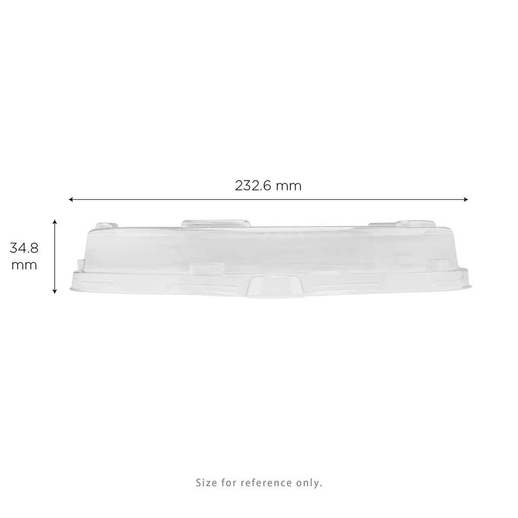 [200 ct] 9" Disposable Dome Lids for Molded Fiber Plates | PET