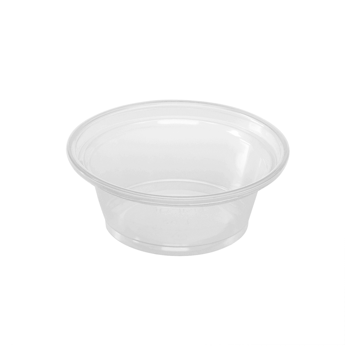 [2,500 ct] 1 oz Squat PP Plastic Portion Cups, Clear