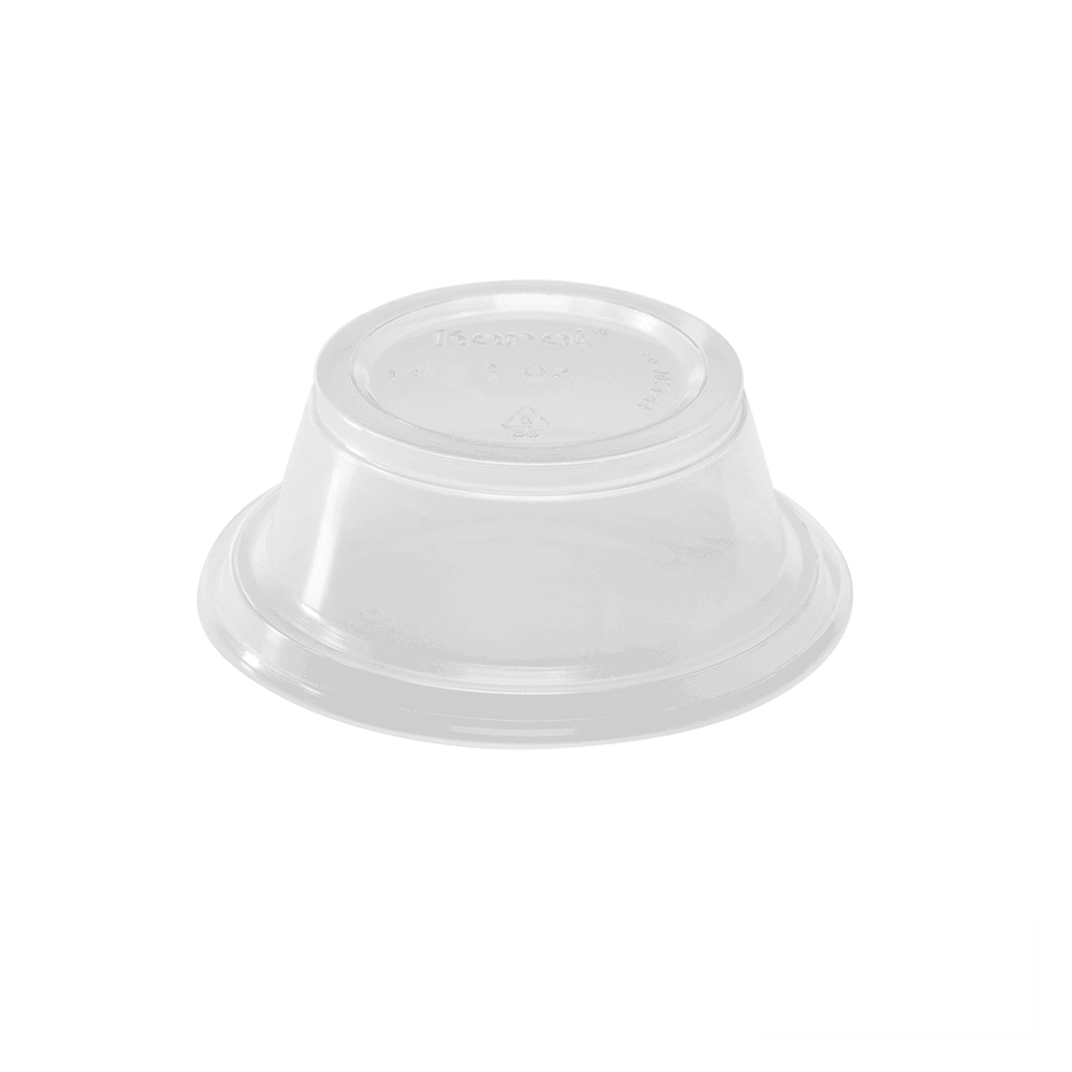 [2,500 ct] 1 oz Squat PP Plastic Portion Cups, Clear