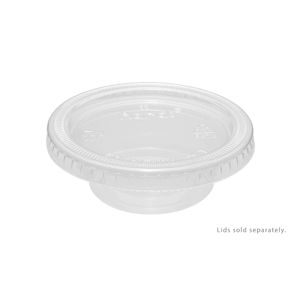 [2,500 ct] 1 oz Squat PP Plastic Portion Cups, Clear
