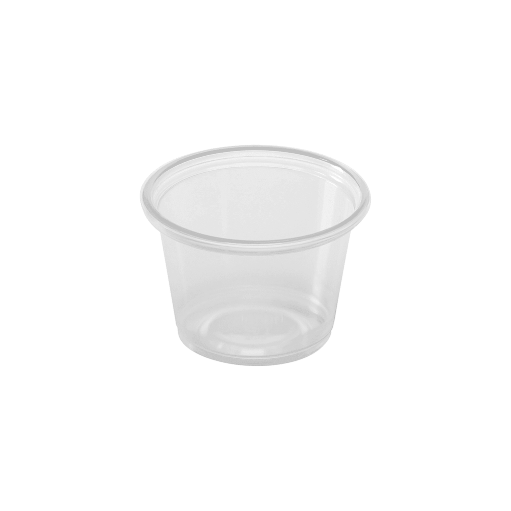 [2,500 ct] 1 oz Tall PP Plastic Portion Cups, Clear