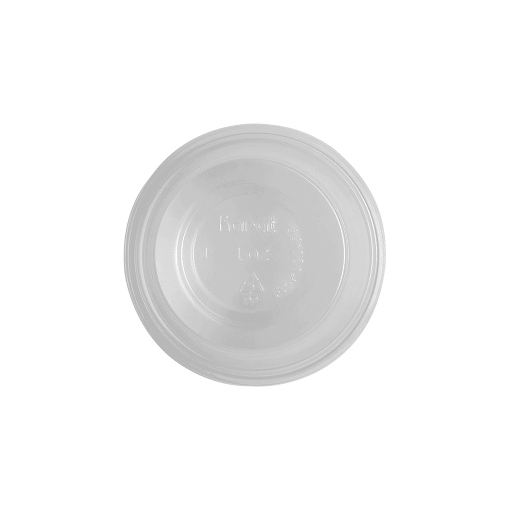 [2,500 ct] 1 oz Tall PP Plastic Portion Cups, Clear