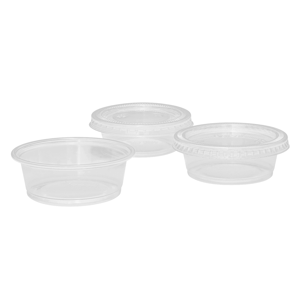 [2,500 ct] 1.5 oz PP Plastic Portion Cups, Clear