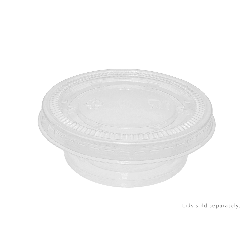 [2,500 ct] 1.5 oz PP Plastic Portion Cups, Clear