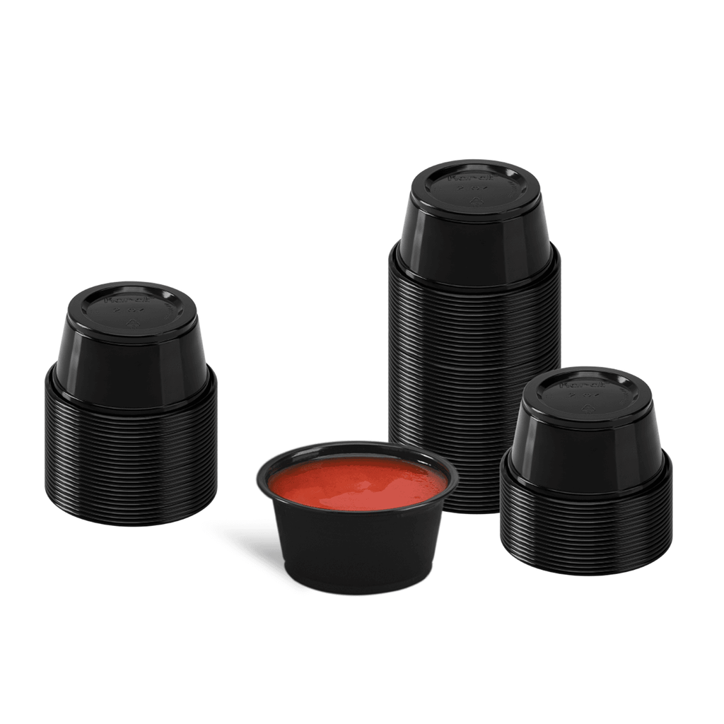 [2,500 ct] 2 oz PP Plastic Portion Cups, Black
