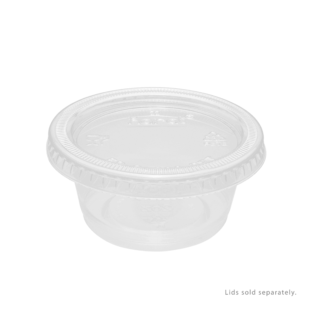 [2,500 ct] 2 oz PP Plastic Portion Cups, Clear
