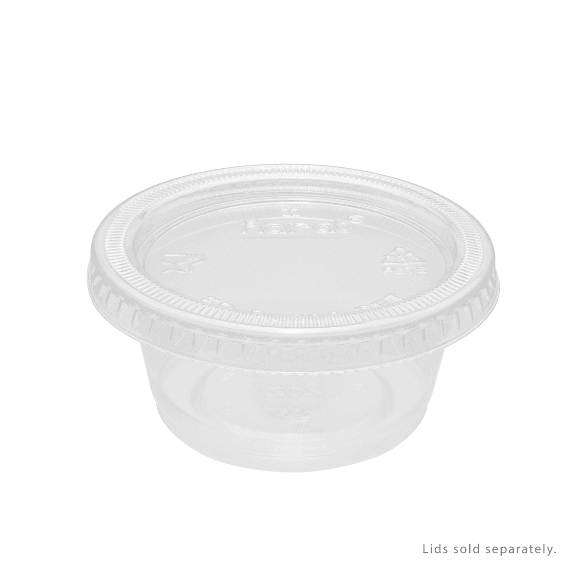 [2,500 ct] 2 oz PP Plastic Portion Cups, Clear