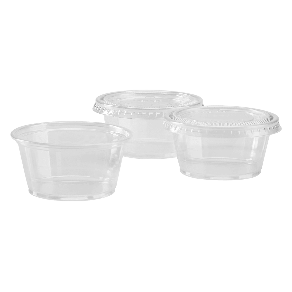 [2,500 ct] 3.25 oz PP Plastic Portion Cups, Clear