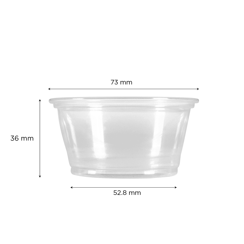 [2,500 ct] 3.25 oz PP Plastic Portion Cups, Clear