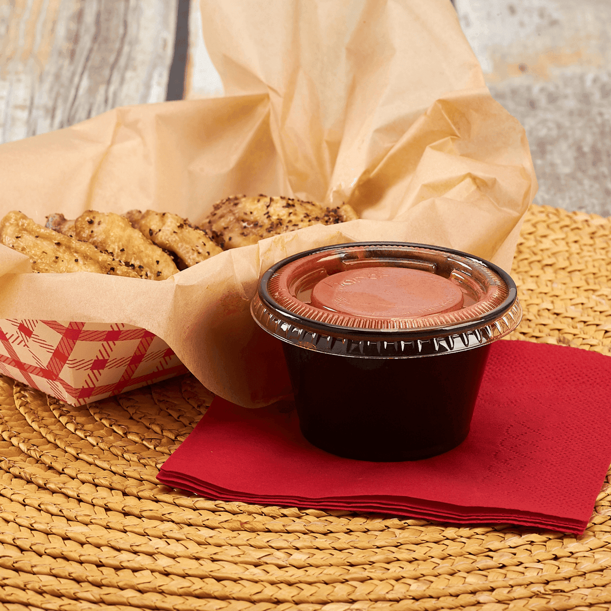 [2,500 ct] 4 oz PP Plastic Portion Cups, Black