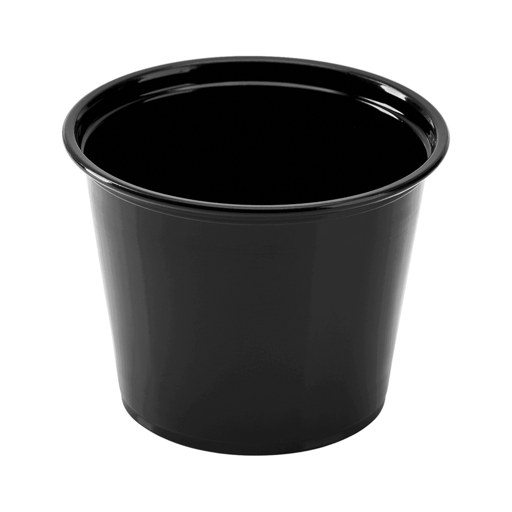 [2,500 ct] 5.5 oz PP Plastic Portion Cups, Black