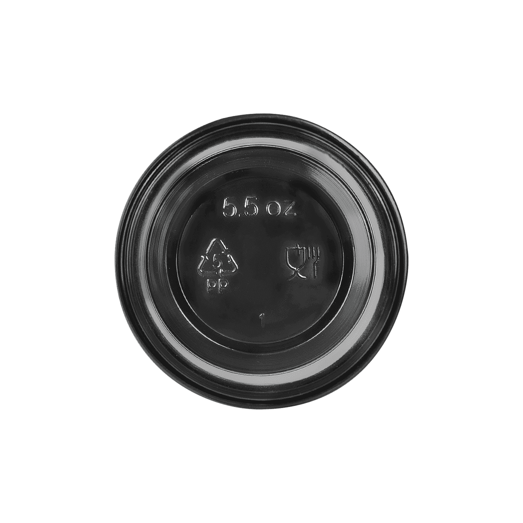 [2,500 ct] 5.5 oz PP Plastic Portion Cups, Black
