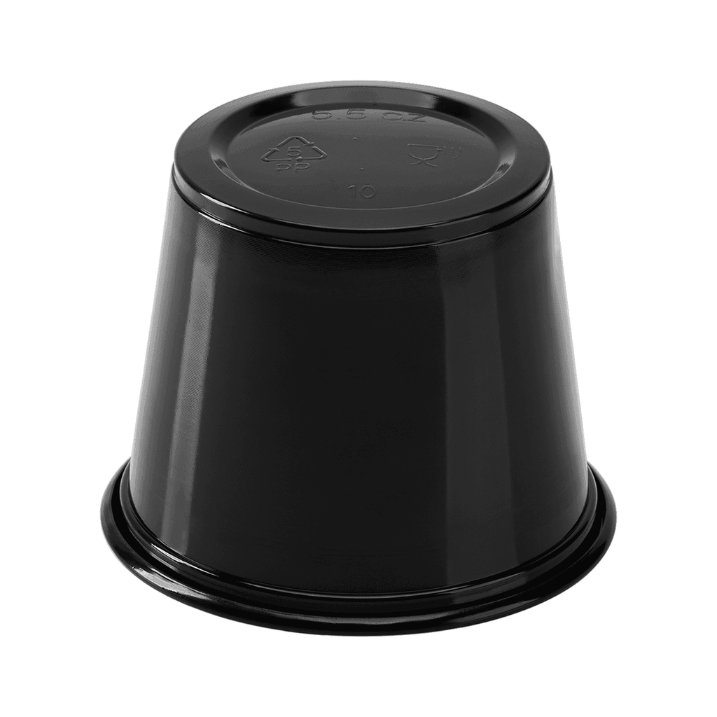 [2,500 ct] 5.5 oz PP Plastic Portion Cups, Black