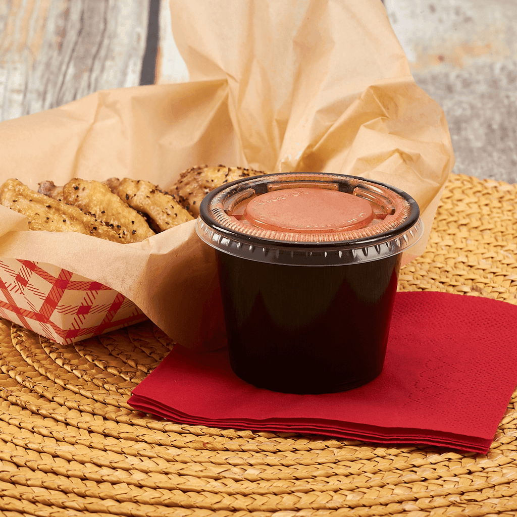 [2,500 ct] 5.5 oz PP Plastic Portion Cups, Black
