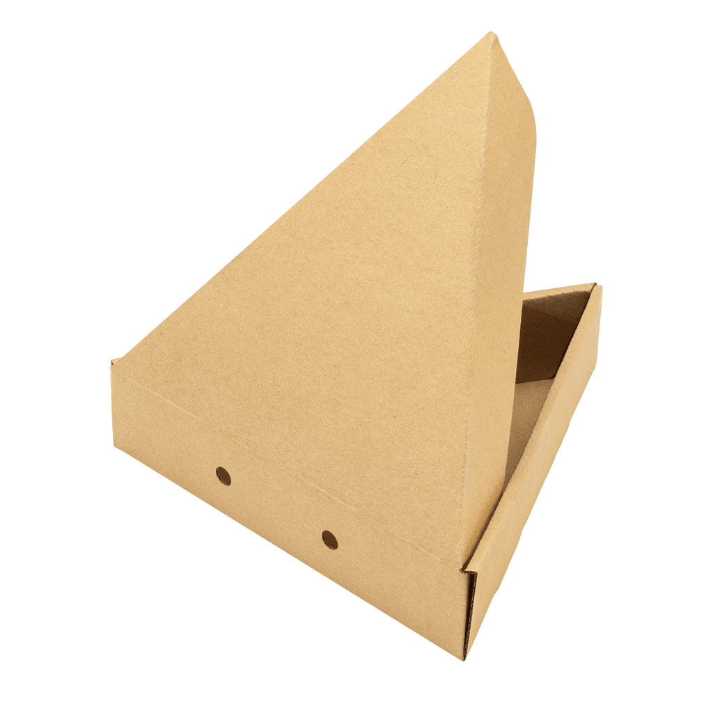 [100 ct] Corrugated Pizza Slice Box, Kraft