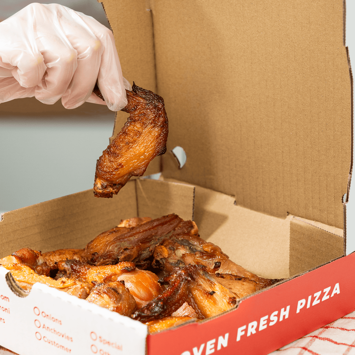 [50 ct] Corrugated Pizza Box, 8''x8''x2'', Generic Print