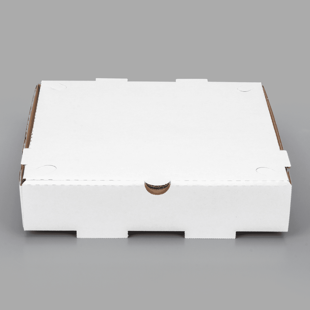 [50 ct] Corrugated Pizza Box, 10''x10''x2'', White