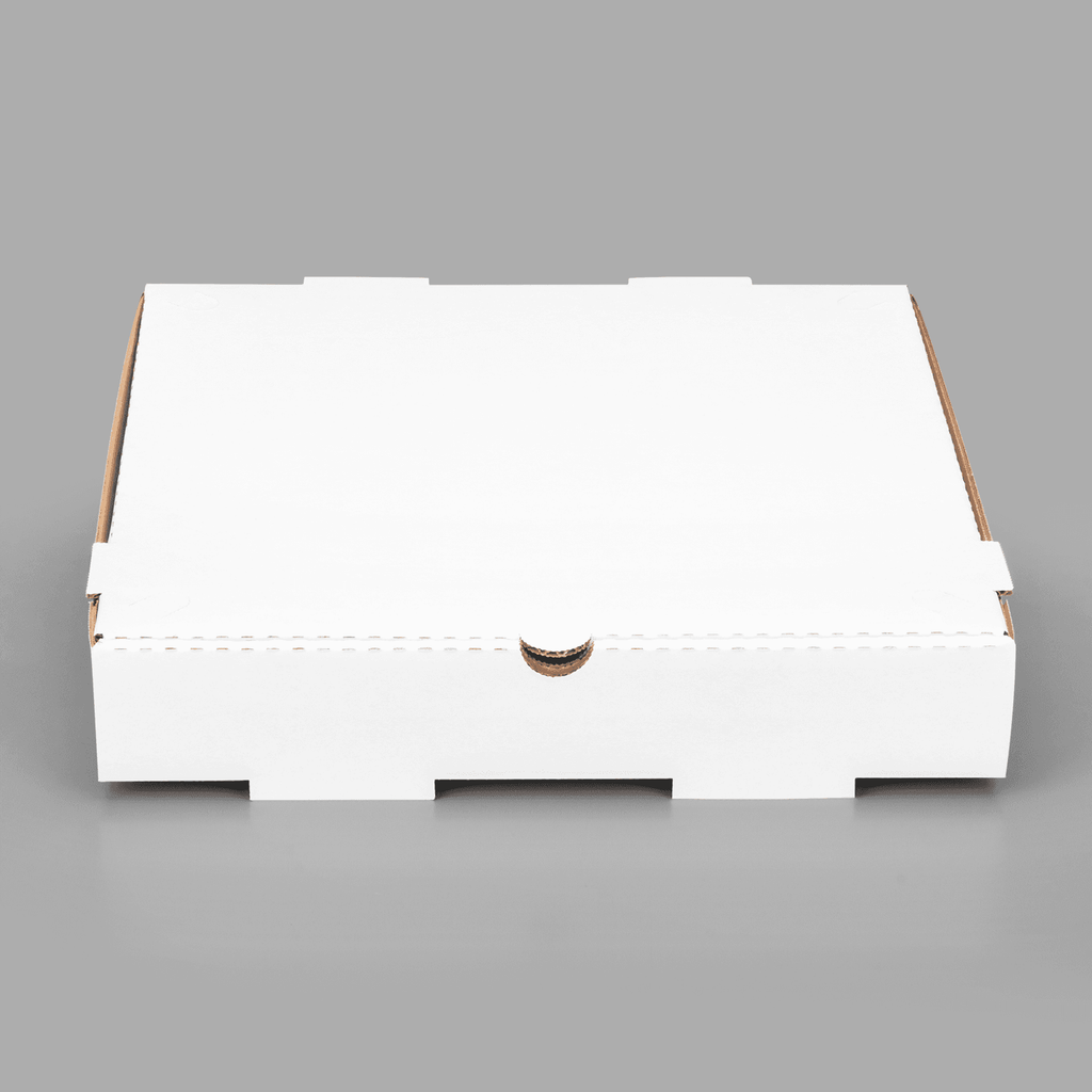 [50 ct] Corrugated Pizza Box, 12''x12''x2'', White