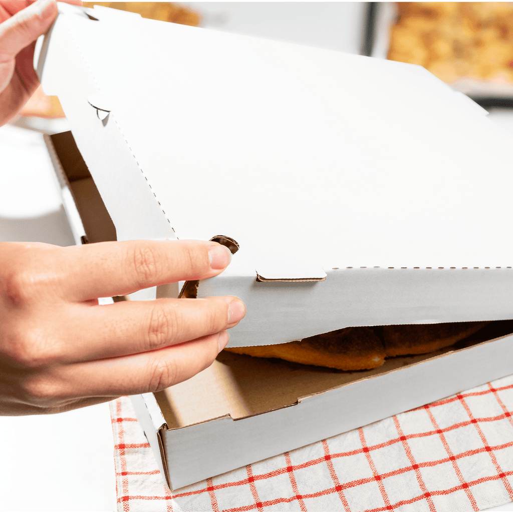 [50 ct] Corrugated Pizza Box, 14''x14''x2'', White
