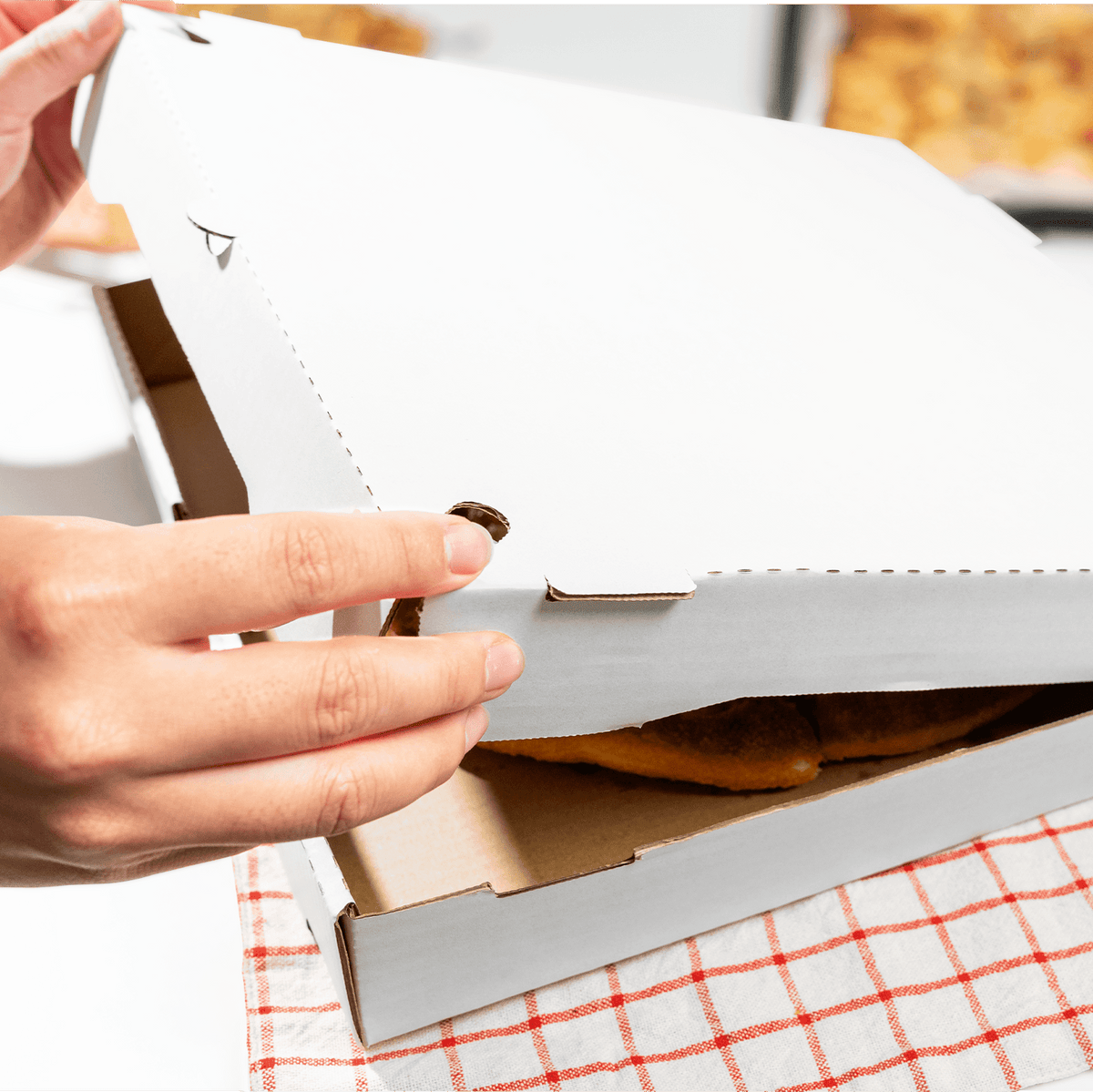 [50 ct] Corrugated Pizza Box, 14''x14''x2'', White