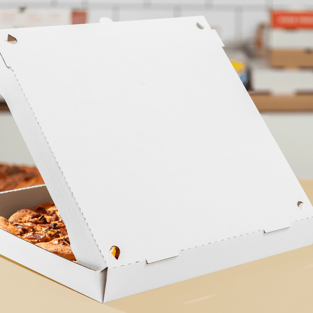 [50 ct] Corrugated Pizza Box, 16''x16''x2'', White