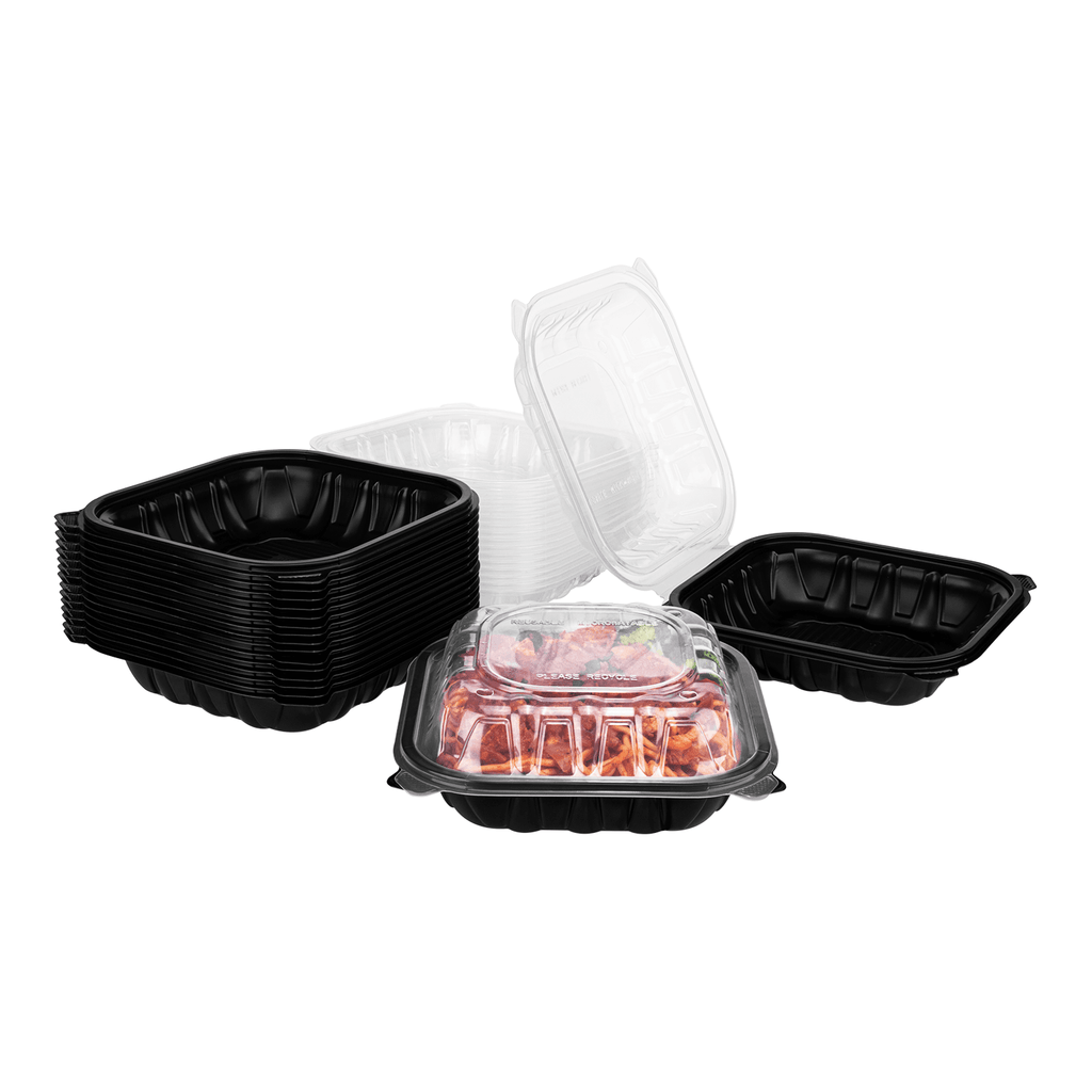 [150 ct] 8" x 8" Premium PP Hinged Container