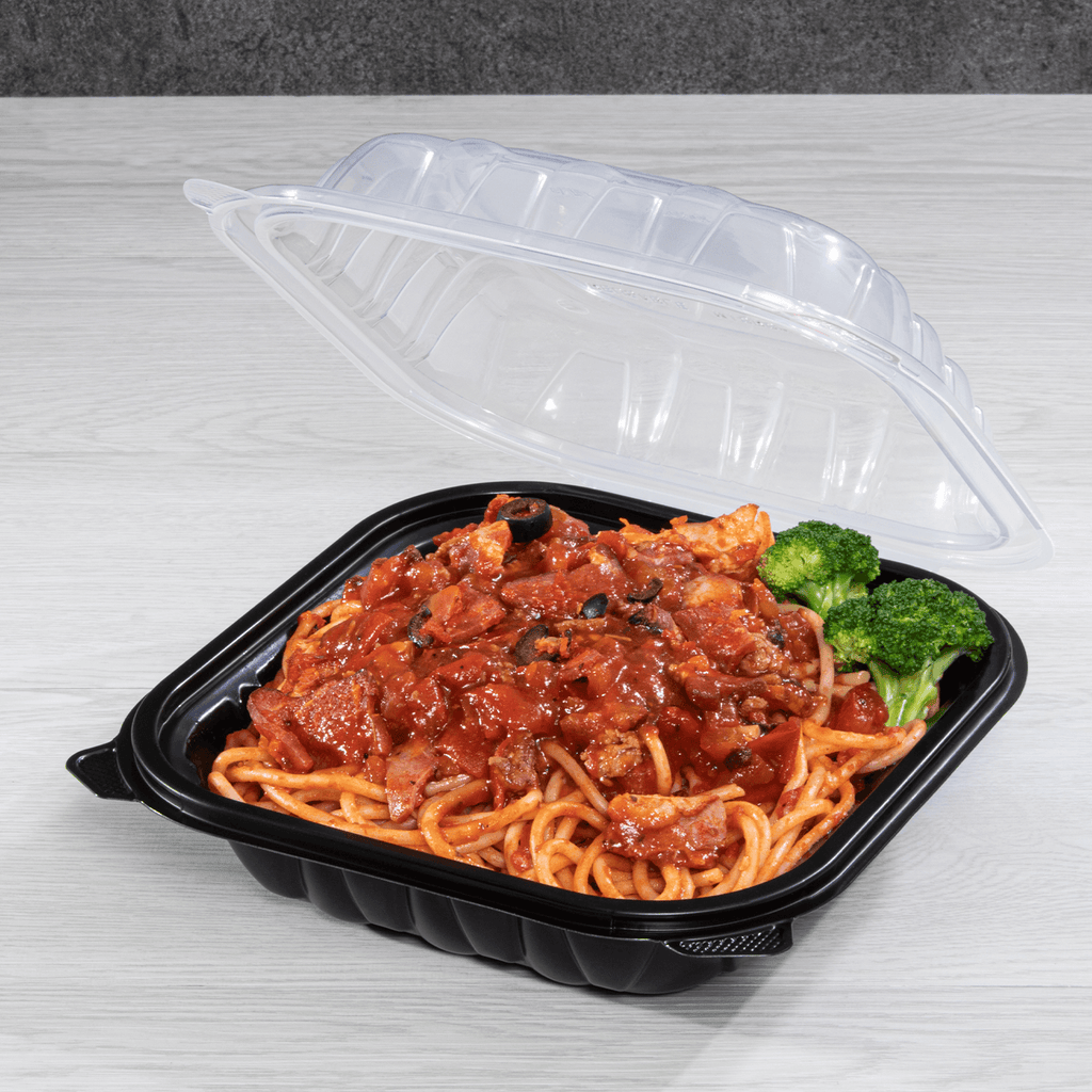 [150 ct] 8" x 8" Premium PP Hinged Container