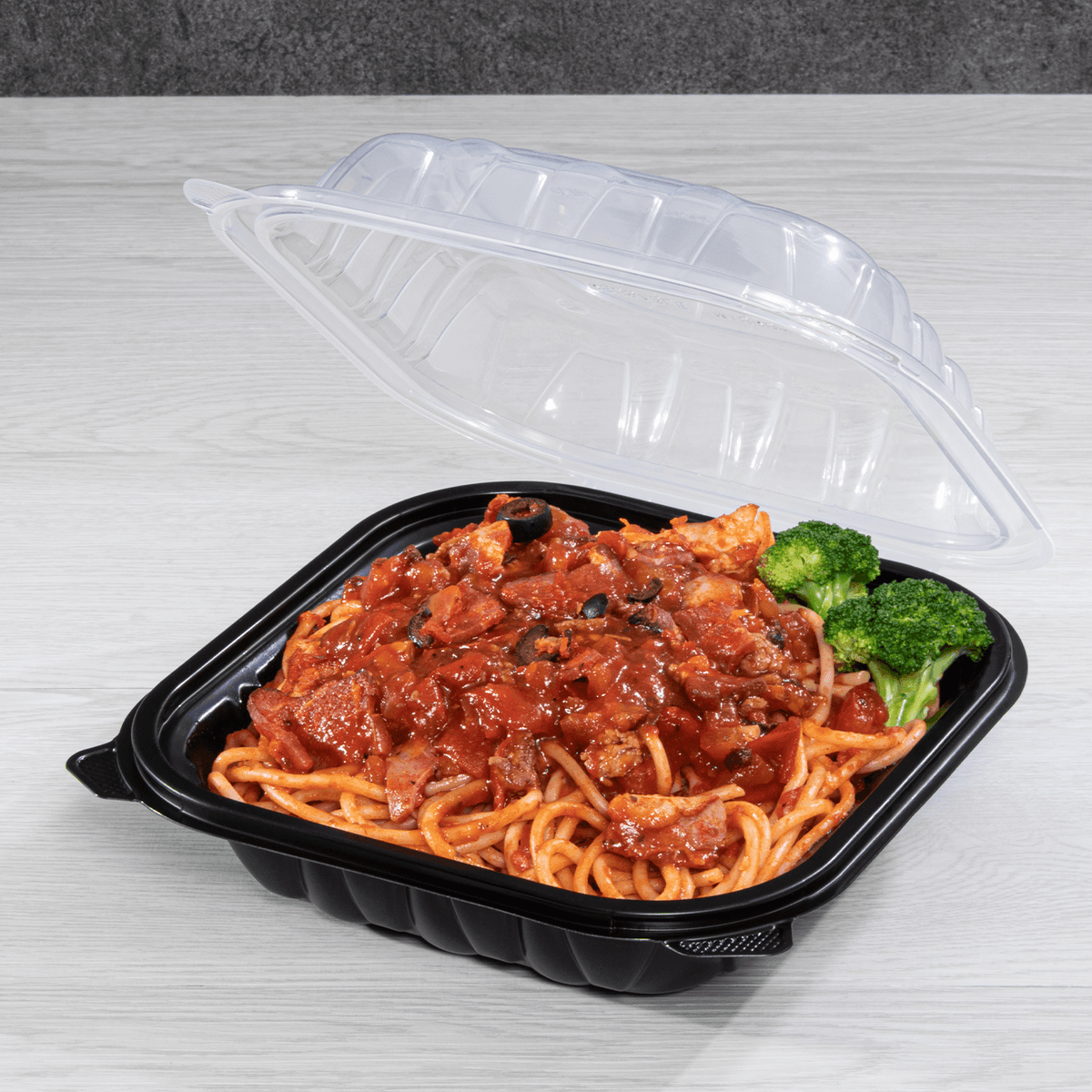 [150 ct] 8" x 8" Premium PP Hinged Container