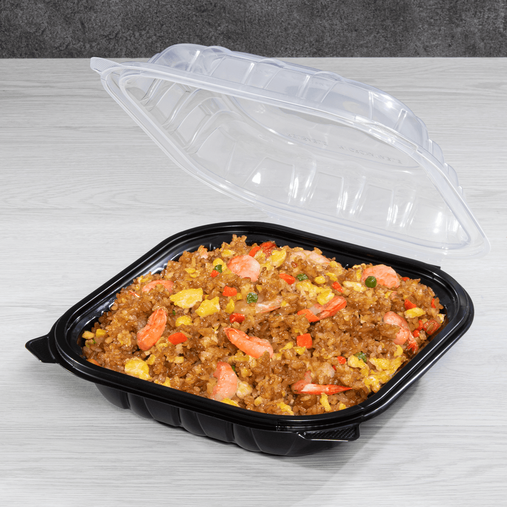 [150 ct] 9" x 9" Premium PP Hinged Container