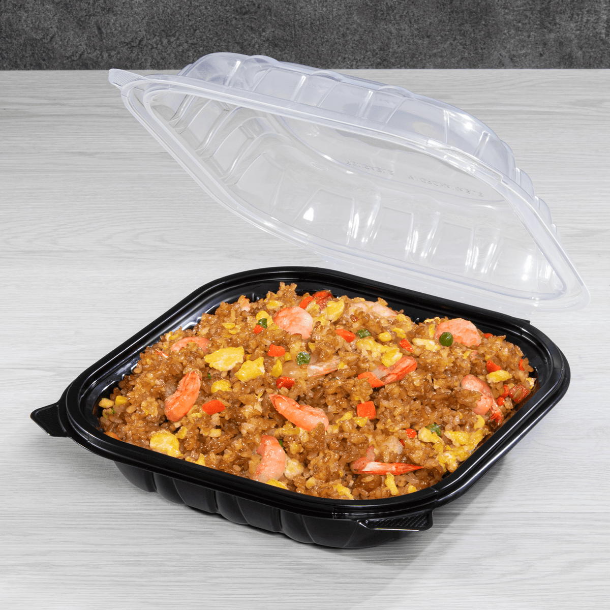 [150 ct] 9" x 9" Premium PP Hinged Container