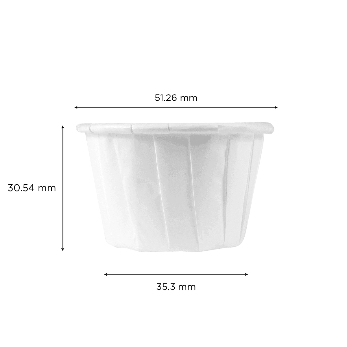 [5,000 ct] 1.25 oz Paper Portion Cups