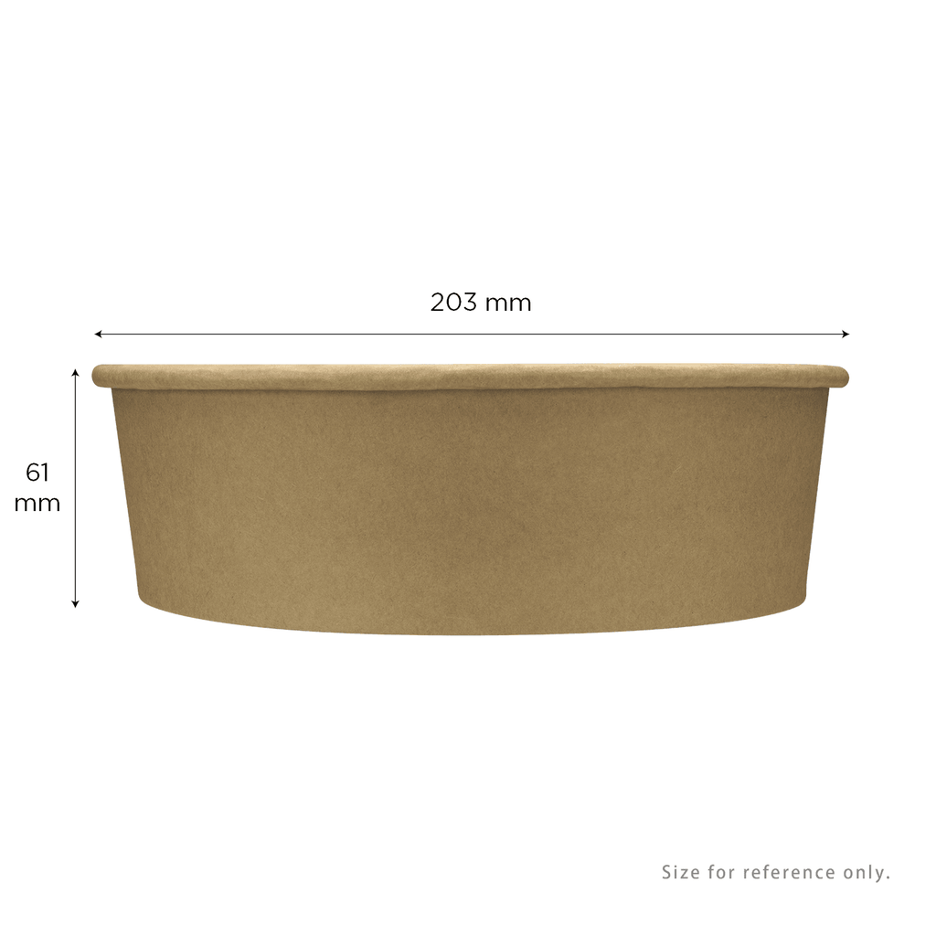 [270 ct] 48 oz Paper Short Buckets, Kraft