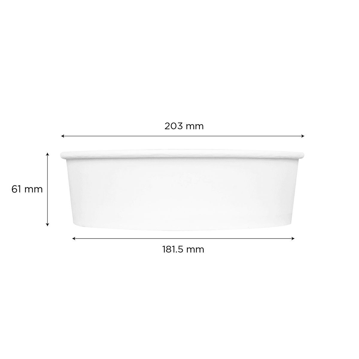 [270 ct] 48 oz Paper Short Buckets (203 mm)