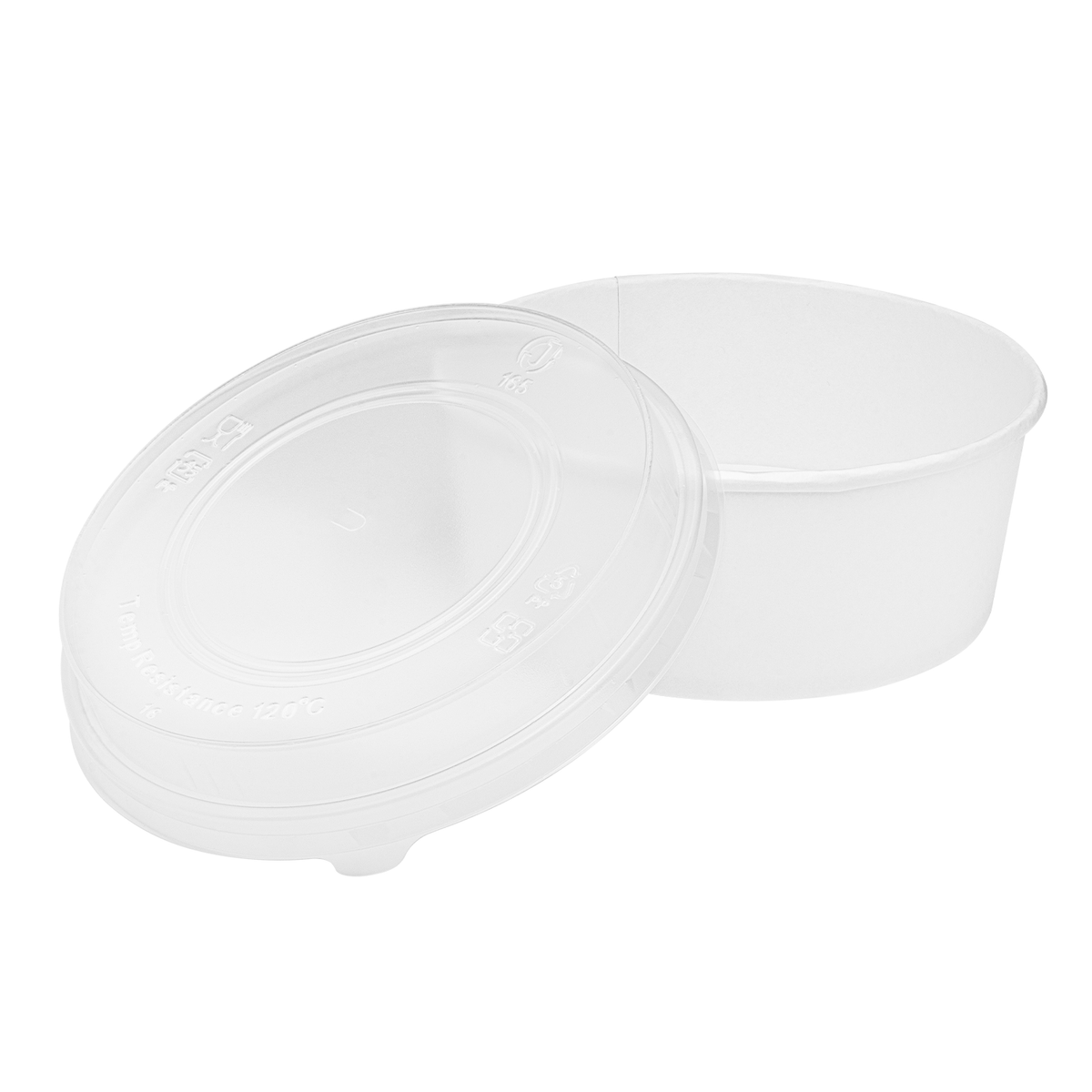 [360 ct] Dome Lid for 32 oz Paper Short Bucket | PP
