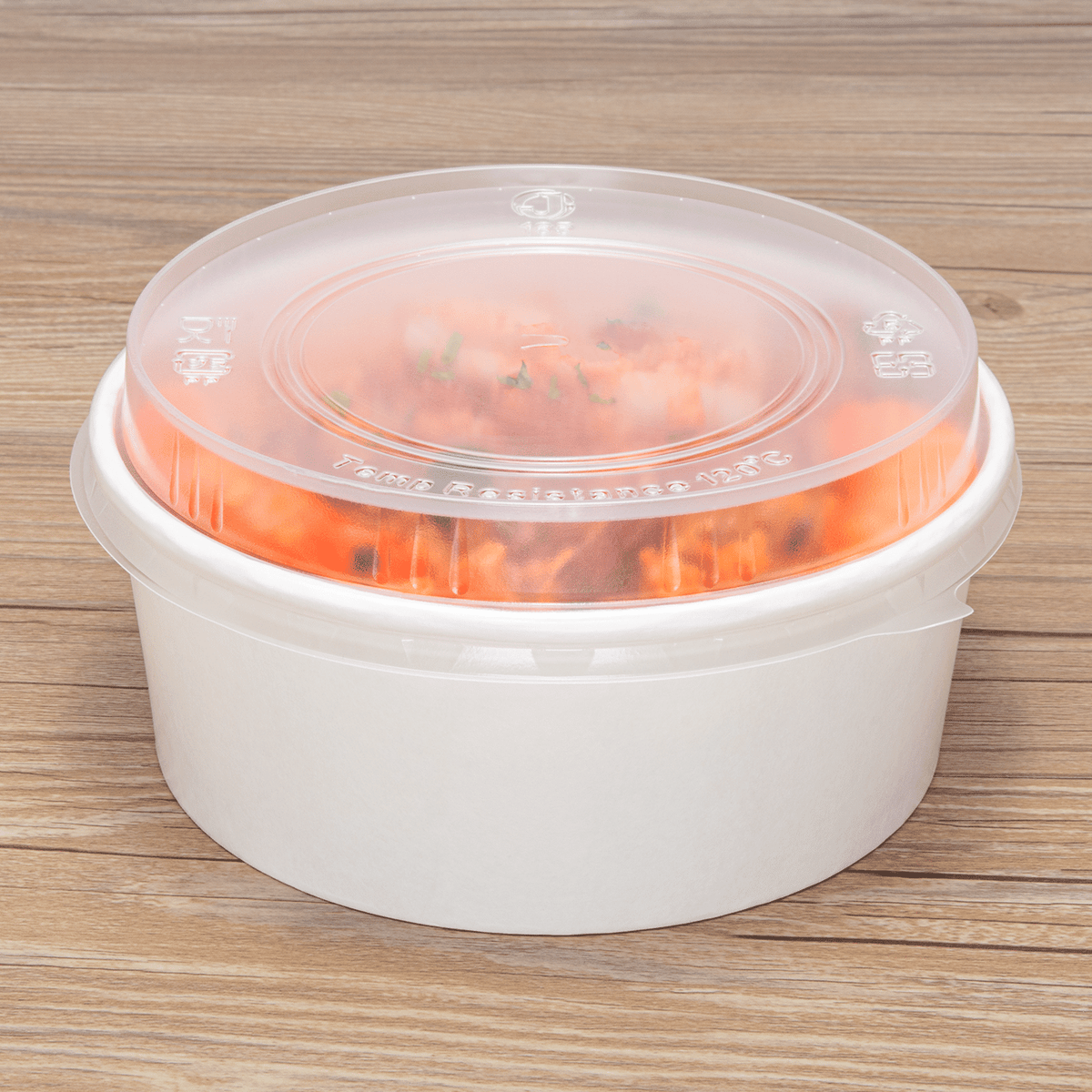 [360 ct] Dome Lid for 32 oz Paper Short Bucket | PP
