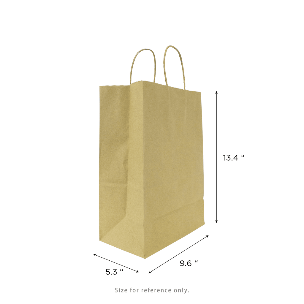 [250 ct] Laguna Paper Shopping Bags (Medium), Kraft