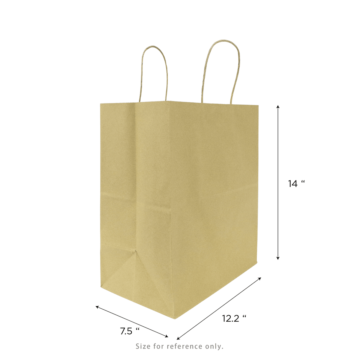 [250 ct] Malibu Paper Shopping Bags (Large), Kraft
