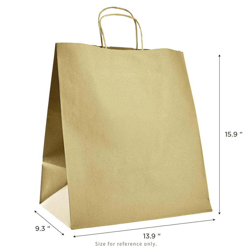 [200 ct] Huntington Paper Shopping Bag with Twisted Handles