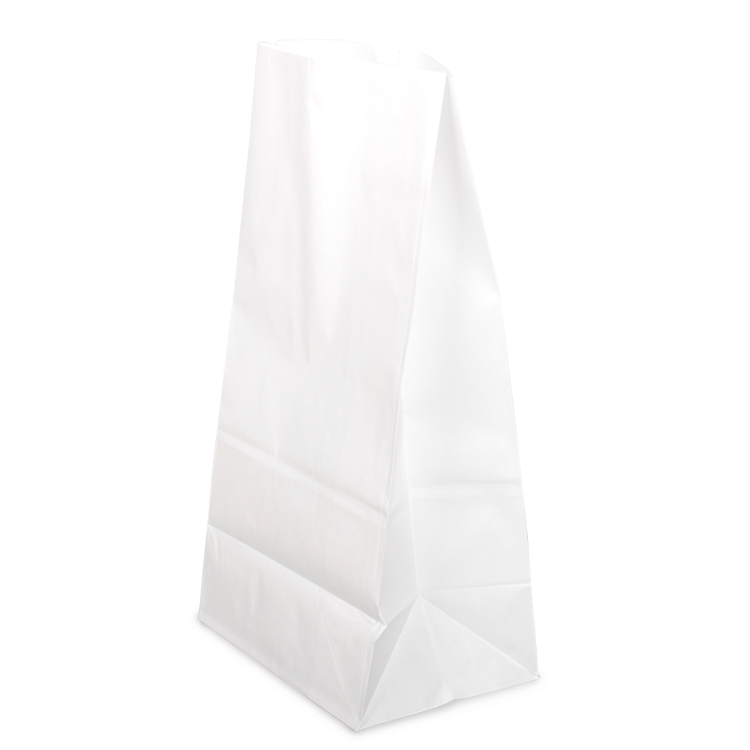 [500 ct] 20 lb Paper Bag, White